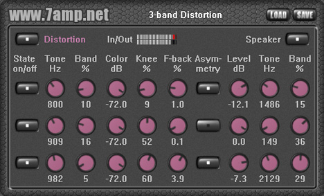 3-band Distortion - free 3 band distortion plugin