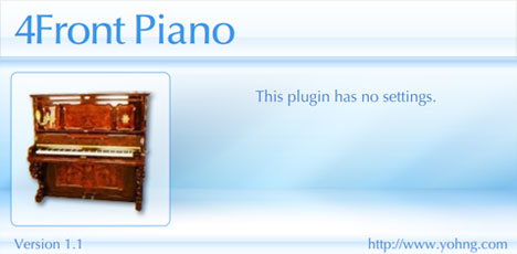 4Front Piano - free Upright piano plugin
