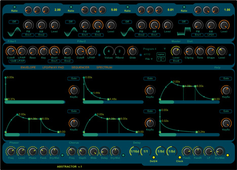 Abstractor - free Analog / FM / AM synth plugin