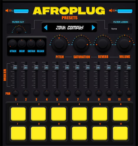 Afroplugin - free Drum kit rompler plugin