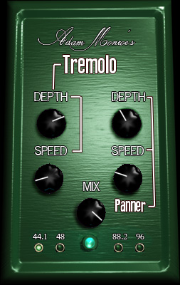 Adam Monroe Tremolo - free Tremolo / panner plugin