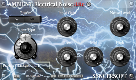 Ambient: Electrical Noise Lite - free Electrical sound plugin