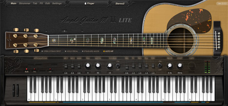 Ample Guitar M Lite II - free Acoustic guitar plugin
