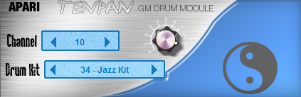 Tenpan - free GM drum kit plugin