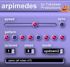 Arpimedes - free Arpeggiator plugin