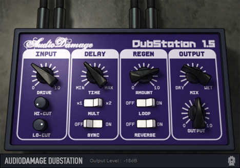 DubStation - free Vintage delay plugin