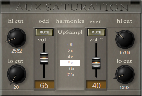 Aux Saturation - free Harmonic enhancer plugin