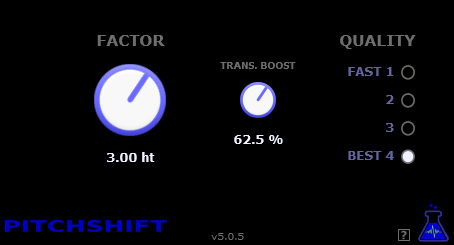PitchShift - free Pitch shifter plugin