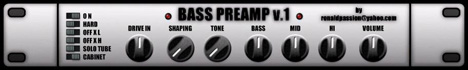 Bass Preamp - free Tube bass preamp plugin