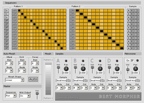 Beat Morpher - free Drum pattern morpher plugin