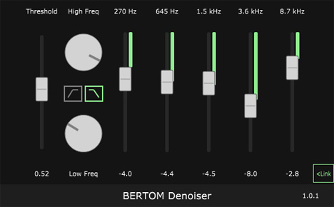 Bertom Denoiser - free Noise reduction plugin