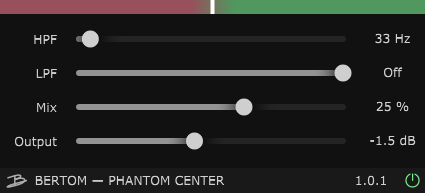 Phantom Center - free Stereo imager plugin