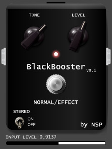 BlackBooster - free Booster stomp emulation plugin