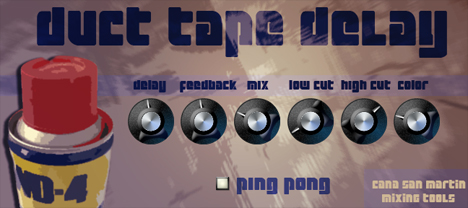 Duct Tape Delay - free Tape delay plugin