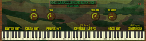 Combat Loop Drum Machine - free Drum kits / loops plugin