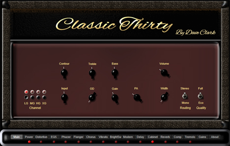 Classic Thirty - free AC30 guitar amp plugin