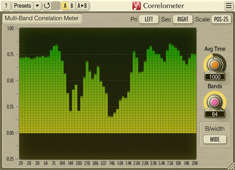 Correlometer - free Multi-band correlation meter plugin