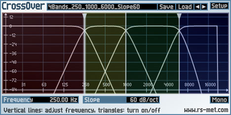 CrossOver - free Signal frequency splitter plugin