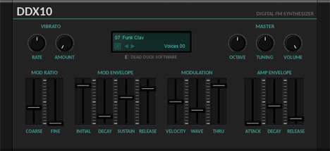 DDX10 - free Digital FM synth plugin
