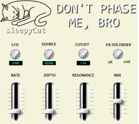 Dont Phase Me Bro - free All pass filter plugin