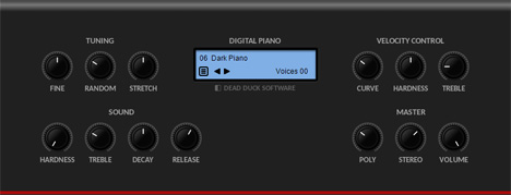 DPiano-A - free Acoustic piano plugin