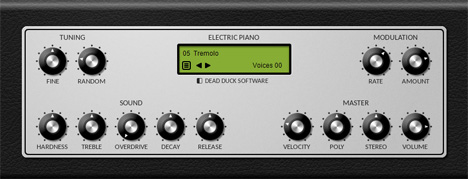 DPiano-E - free Electric piano plugin