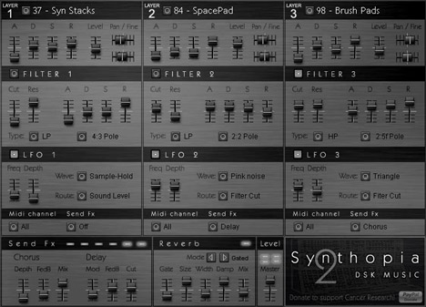 Synthopia 2 - free Multi-layer synth plugin