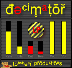 Decimator - free Bit / sample rate reducer plugin