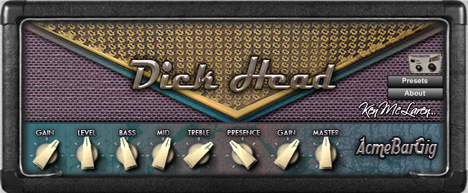 Dick Head - free Guitar amp head plugin