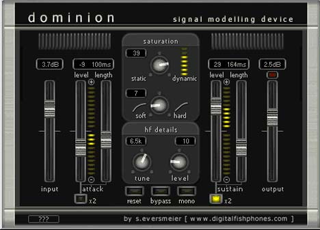 Dominion - free Signal modelling plugin