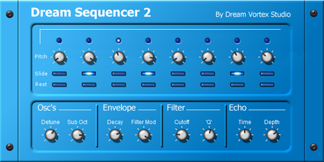 Dream Sequencer - free Sequenced bass synth plugin