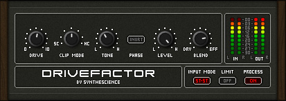 Drivefactor - free Overdrive / distortion plugin