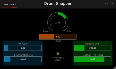 Drum Snapper - free Transient shaper plugin