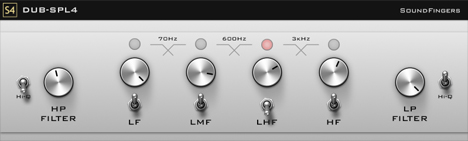 Dub-SPL4 - free 4 bands audio splitter plugin