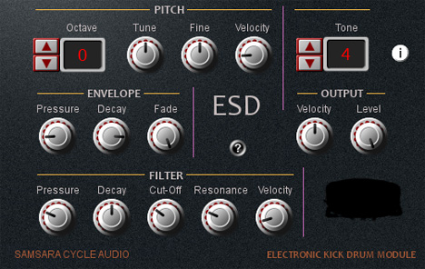 ESD - free Electronic snare drum plugin