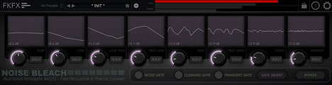 Noise Bleach - free 8 band noise gate plugin