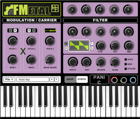 FMetal - free FM synth plugin