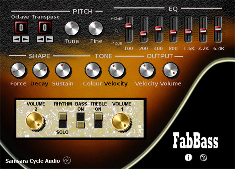 FabBass - free Hofner violin bass plugin