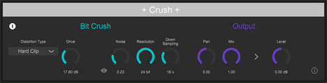 Crush - free Bit crusher plugin