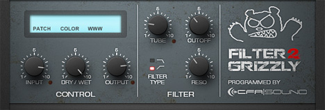 FilterGrizzly 2 - free LP / HP tube filter plugin