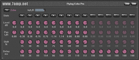 Flying Echo Pro - free 15 stereo delays plugin