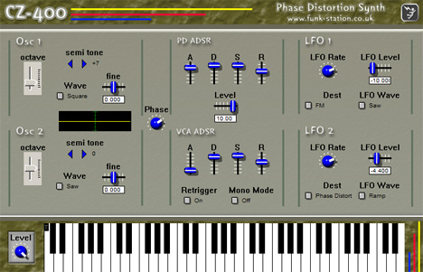 CZ-400 - free Phase distortion synth plugin