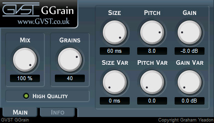 GGrain - free Granulator plugin