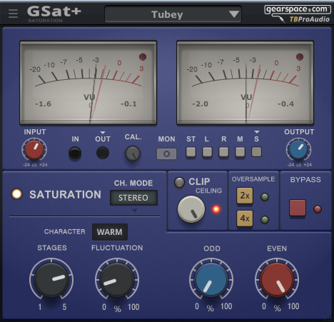GSat+ - free Tube saturation plugin