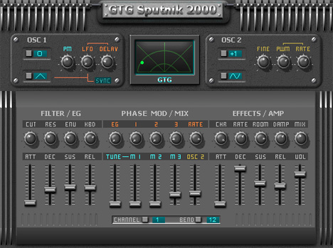 GTG Sputnik 2000 - free Phase modulation synth plugin