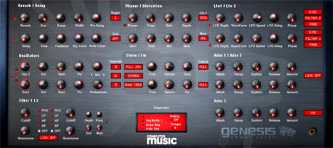 Genesis - free Dual sequencer synth plugin