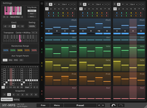 HY-MPS2 free - free Block base sequencer plugin