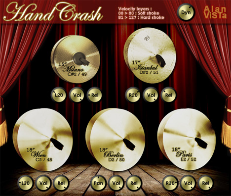Hand Crash - free Orchestral cymbals plugin