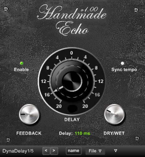 HandMade Echo - free Vintage delay plugin