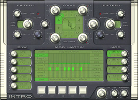 INTRO - free Wavetable synth plugin
